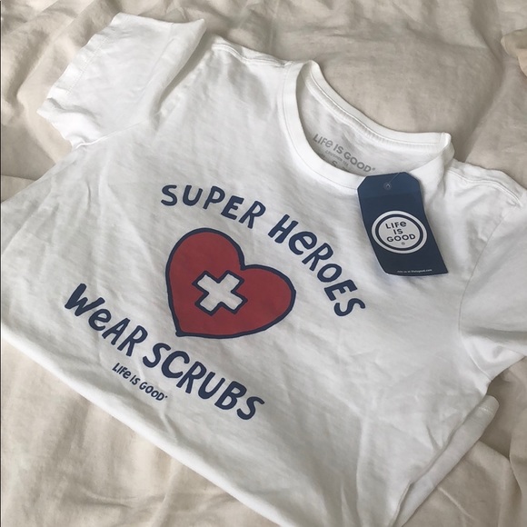 Tops | Nwt Super Heros Wear Scrubs 